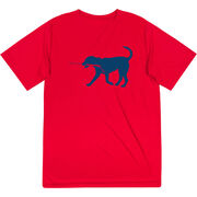 Hockey Short Sleeve Performance Tee - Rocky The Hockey Dog