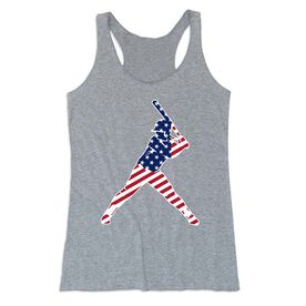 Softball Women's Everyday Tank Top - Softball Stars and Stripes Player