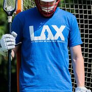 Guys Lacrosse Short Sleeve T-Shirt - I'd Rather Lax