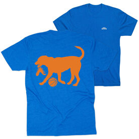 Basketball Short Sleeve T-Shirt - Basketball Dog (Back Design)