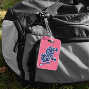 Girls Lacrosse Bag/Luggage Tag - Lax Elephant