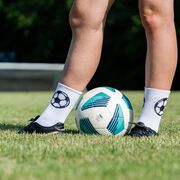 Soccer Woven Mid-Calf Socks - Soccer Ball