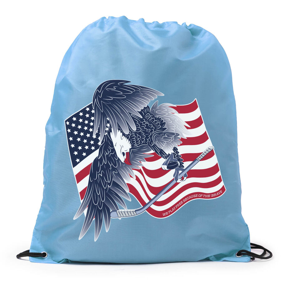 Hockey Drawstring Backpack - Hockey Eagle