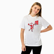 Basketball Short Sleeve Performance Tee - Slam Dunk Santa