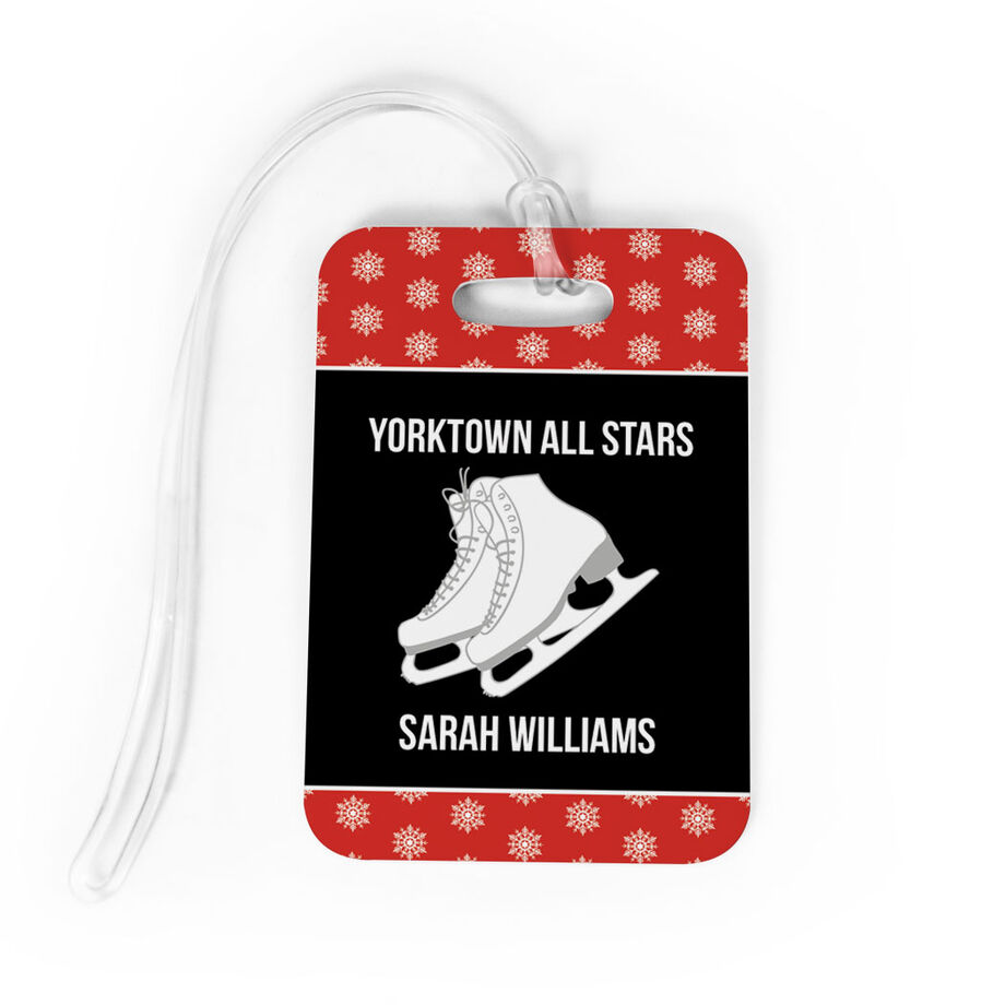 Figure Skating Bag/Luggage Tag - Personalized Figure Skating Team with Skates - Personalization Image