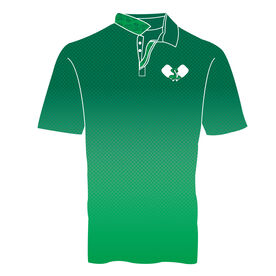 Custom Team Short Sleeve Polo Shirt - Pickleball Gradient