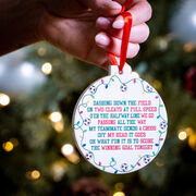 Soccer Round Ceramic Ornament - Jingle All the Way