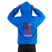Hockey Hooded Sweatshirt - USA Sticks (Back Design)