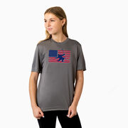 Hockey Short Sleeve Performance Tee - Hockey Land That We Love