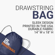 Basketball Drawstring Backpack Eat. Sleep. Basketball.