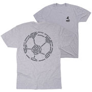 Soccer Short Sleeve T-Shirt - Soccer Words (Back Design)