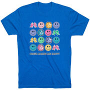 Cheerleading Short Sleeve T-Shirt - Cheer Makes Me Happy