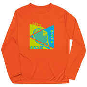 Tennis Long Sleeve Performance Tee - Let's Raise A Racket
