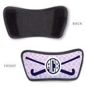 Field Hockey Repwell&reg; Sandal Straps - Personalized Monogram Stick with Quatrefoil Pattern