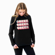 Cheerleading Long Sleeve Performance Tee - Retro Cheer