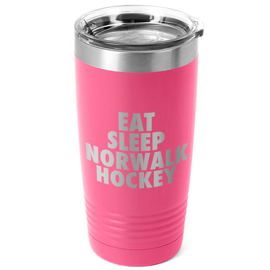Hockey 20 oz. Double Insulated Tumbler - Personalized Eat Sleep Hockey