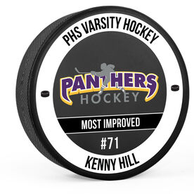 Personalized Hockey Puck - Team Awards With logo