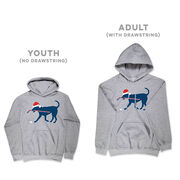 Hockey Hooded Sweatshirt - Christmas Dog