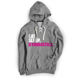 Gymnastics Sport Lace Sweatshirt Eat. Sleep. Gymnastics. [Adult Medium] - SS
