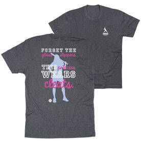 Softball Short Sleeve T-Shirt - This Princess Wears Cleats (Back Design)