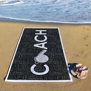 Coach Premium Beach Towel - Coach Design