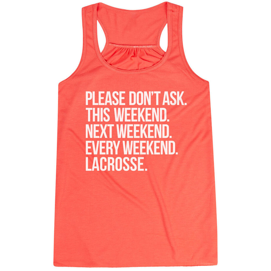 Lacrosse Flowy Racerback Tank Top - All Weekend Lacrosse