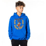 Guys Lacrosse Hooded Sweatshirt - Play Hard, Chill Easy