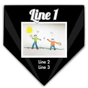 Softball Home Plate Plaque Your Artwork With Color Background