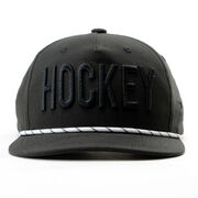 Hockey Rope Hat - Blackout
