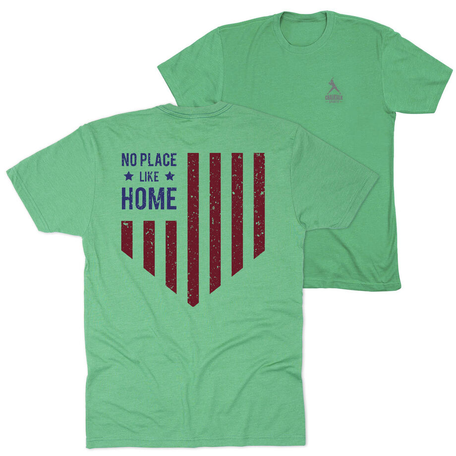 Softball Short Sleeve T-Shirt - No Place Like Home (Back Design)