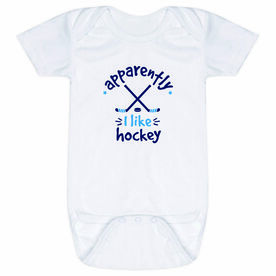 Hockey Baby One-Piece - Apparently, I Like Hockey