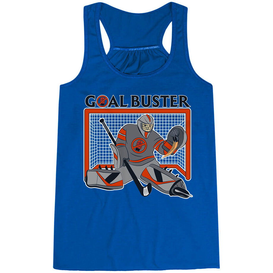  Hockey Flowy Racerback Tank Top - Goal Buster