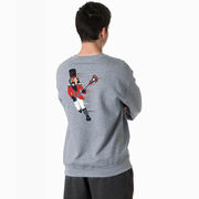 Guys Lacrosse Crewneck Sweatshirt - Crushing Goals (Back Design)