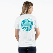 Pickleball Short Sleeve T-Shirt - Serve's Up (Back Design)