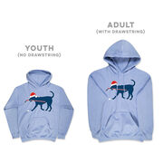 Hockey Hooded Sweatshirt - Christmas Dog