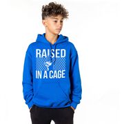 Baseball Hooded Sweatshirt - Raised In a Cage