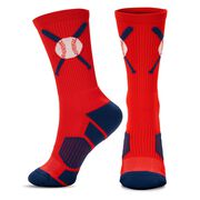 Baseball Woven Mid-Calf Sock Set - Triple Hitter