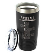 Baseball 20 oz. Double Insulated Tumbler - Baseball Father Words