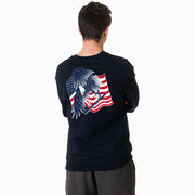 Baseball Crewneck Sweatshirt - Baseball Eagle (Back Design)