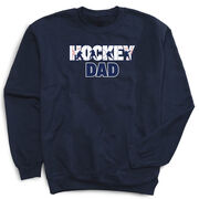 Hockey Crewneck Sweatshirt - Hockey Dad Life