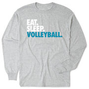 Volleyball Tshirt Long Sleeve - Eat. Sleep. Volleyball