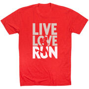 Running Short Sleeve T-Shirt - Live Love Run Silhouette