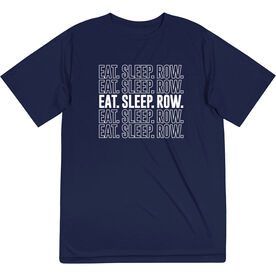Crew Short Sleeve Performance Tee - Eat. Sleep. Row.