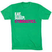 Gymnastics T-Shirt Short Sleeve Eat. Sleep. Gymnastics.