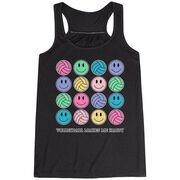 Volleyball Flowy Racerback Tank Top - Volleyball Makes Me Happy