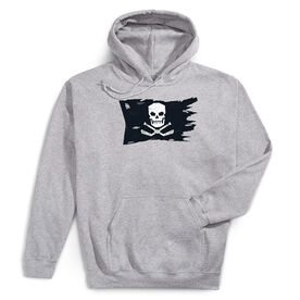 Hockey Hooded Sweatshirt - Hockey Pirate Flag