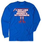 Hockey Tshirt Long Sleeve - Hockey's My Favorite