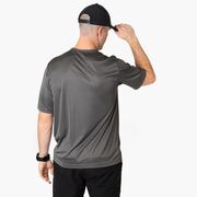 Men's Running Short Sleeve Performance Tee - Gone For a Run&reg; White Logo