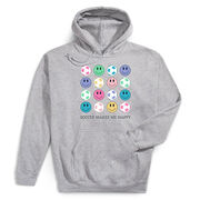 Soccer Hooded Sweatshirt - Soccer Makes Me Happy