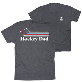 Hockey Short Sleeve T-Shirt - Hockey Dad Sticks (Back Design)